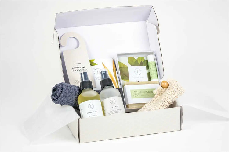 Bath and Body Skincare Gift Box For Men and Women, Special soothing and massaging Set